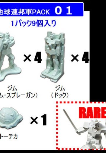 並ベストショー 高达 机の上が一年戦争になる？！ 地球連邦軍PACK 01