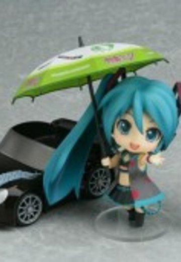粘土人 #075 赛车良笑和VOCALOID 初音未来 黑色版