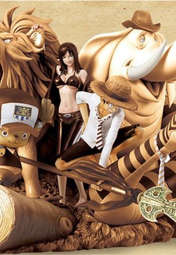 デスクトップリアルマッコイ 海贼王 モンキー･D･ルフィ&妮可・罗宾&托尼托尼・乔巴 Zozo Ver. 