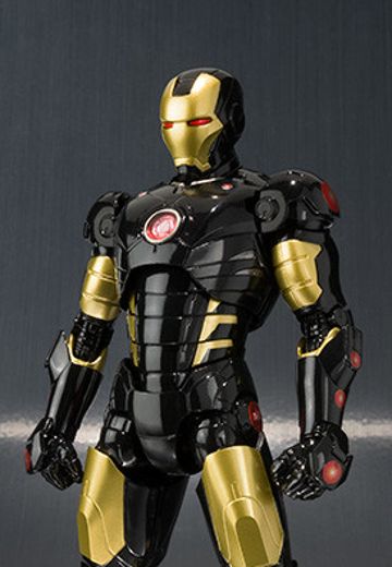 S.H.F MARVEL AGE OF HEROES EXHIBITION 黑金钢铁侠 | Hpoi手办维基