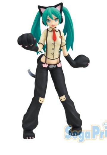 初音未来 歌姬计划街机版 未来之声 超级奖品人偶 “初音未来-小猫咪”