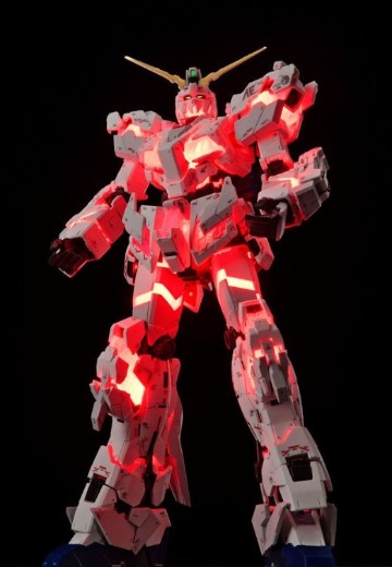RG 1/144  高达基地专属商品 RX-0 独角兽高达（毁灭模式）TWC版（发光固态塑像）