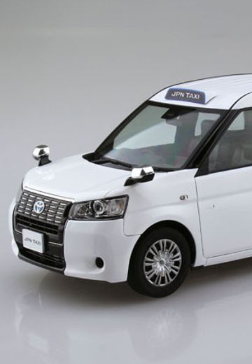 The Model Car No.9 1/24 丰田 NTP10 JPN 出租车 '17 Super White II  | Hpoi手办维基