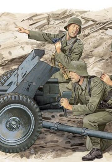 1/35 WW.II 德军 37mm Pak35/36 ＆ 炮兵  | Hpoi手办维基