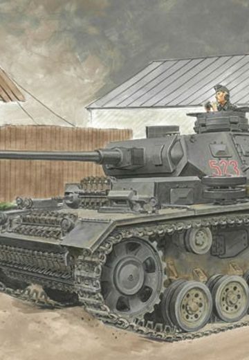 1/35 WW.II 德军 III号坦克J型 极初期/初期生产型 (2in1)