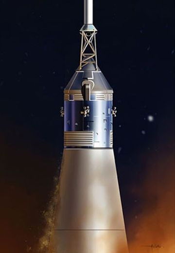 1/72 阿波罗10号 CMS(指挥舱/服务舱)+LM(登月舱)+LES(紧急弹射系统) 