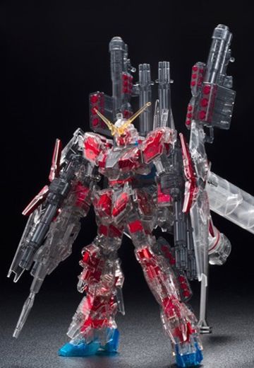 HGUC 机动战士高达UC RX-0 全装甲独角兽高达 Red Coated frame/Mechanical Clear ver. 