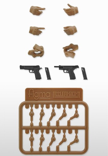 小军械库 [LAOP06] figma用战术手套 2 手枪套装「棕褐色」