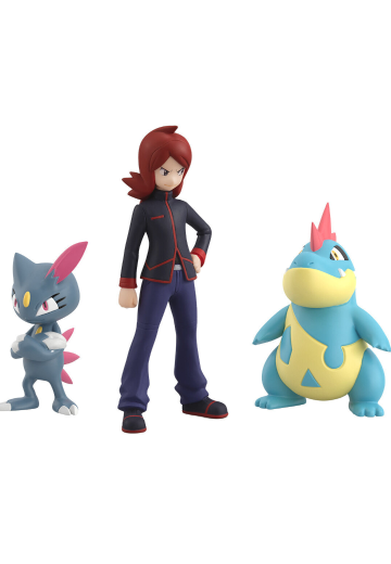 宝可梦比例世界 城都地区 小银+蓝鳄+狃拉 | Hpoi手办维基