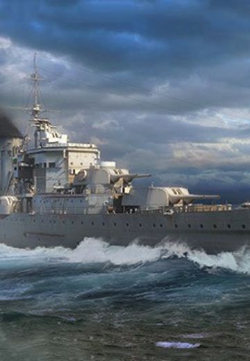 编号：06744 1/700 世界战舰系列 英国 皇家海军“埃克塞特”号 重型巡洋舰 | Hpoi手办维基