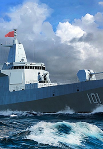 编号：06729 1/700 世界战舰系列 中国海军 055型导弹驱逐舰 | Hpoi手办维基