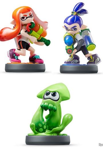 amiibo 斯普拉遁系列单品３种套装(墨灵、女孩、男孩) | Hpoi手办维基