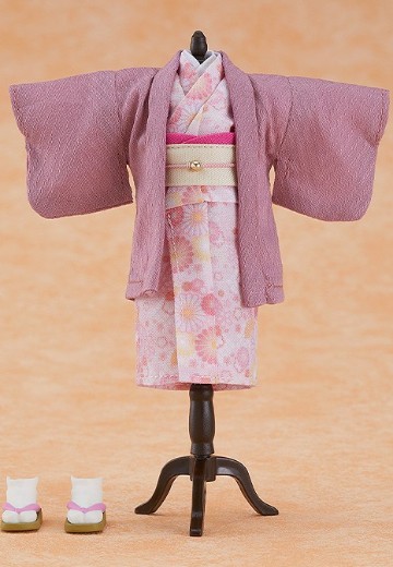 粘土娃 服装套组 和服 女孩 （粉红色/绿色） | Hpoi手办维基