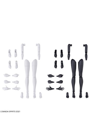 30MS  可选身体配件 手部配件+腿部配件[白色/黑色] | Hpoi手办维基