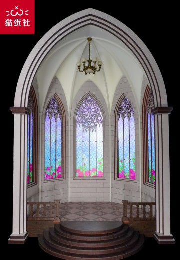教堂 模型场景