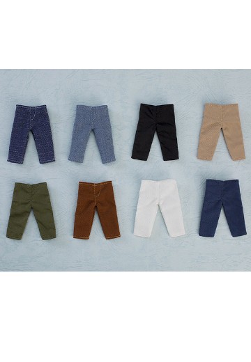 粘土娃 服装 裤子 (丹宁裤（藏青色）/丹宁裤（蓝色）/黑色/米色/卡其绿/棕色/白色/藏青色) L尺寸 | Hpoi手办维基