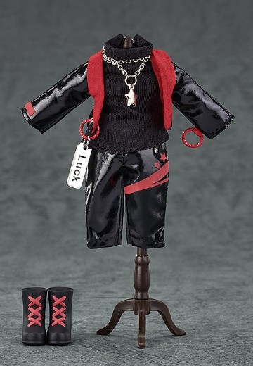 粘土娃 服装套组 偶像风格服装：男孩（深红） | Hpoi手办维基