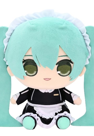 初音未来 大号圆滚滚毛绒玩偶 便装女仆