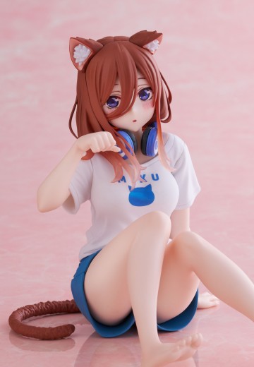 五等分的新娘∬ 可爱桌摆人偶  中野三玖~原创猫咪居家服~ | Hpoi手办维基