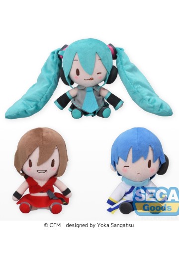 初音未来系列 Fuwa Petit 可爱软绵绵玩偶“初音未来+MEIKO+KAITO” | Hpoi手办维基