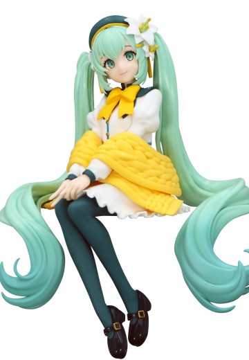 初音未来 压泡面人偶  百合花仙子 白色款