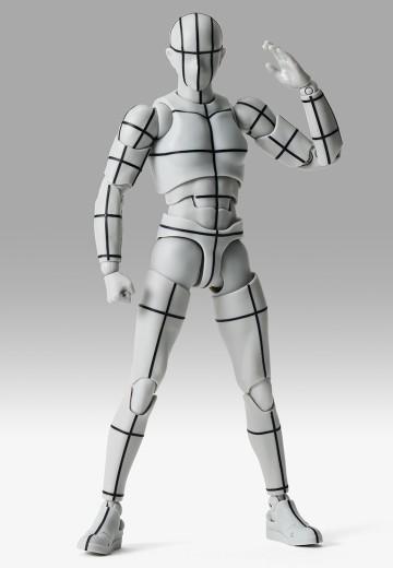 S.H.Figuarts 男性素体 -体育运动- Edition  -辅助线-(灰色款) | Hpoi手办维基