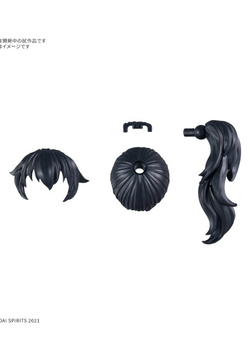30MS 选装发型配件11 款式共四种 马尾辫3[黑色1] ​​​ | Hpoi手办维基