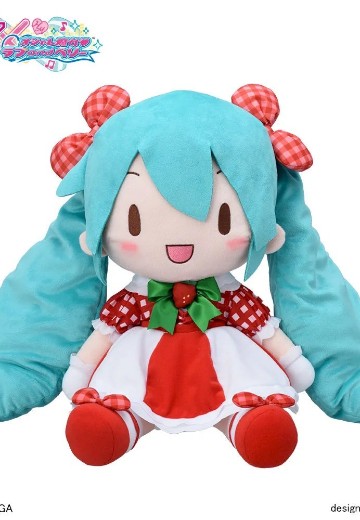 初音未来×时尚魔女拉芙与贝莉 软绵绵玩偶 可爱草莓 (LL尺码) | Hpoi手办维基