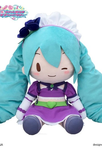 初音未来×时尚魔女拉芙与贝莉 软绵绵玩偶 闪亮紫色 (LL尺码) | Hpoi手办维基