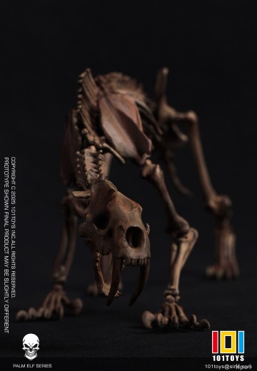 NO.ES004A 掌上精灵系列 剑齿虎骷髅骨架素体 原色版