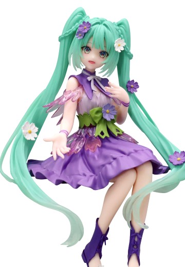 初音未来 压泡面人偶 花仙子系列—紫色波斯菊仙子— | Hpoi手办维基