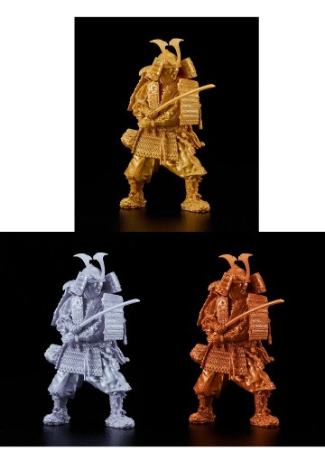 PLAMAX 镰仓时代的盔甲武士 黄金之装 金色版/白银之装 银色版/赤铜之装 铜色版