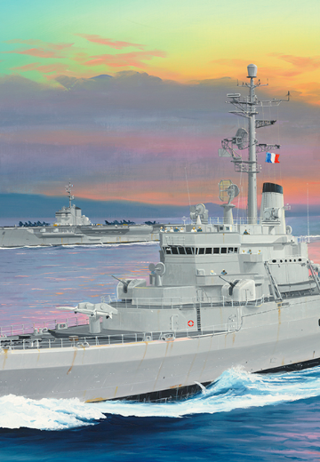 编号：05636 1/350 世界战舰系列 法国海军贞德号直升机母舰1964