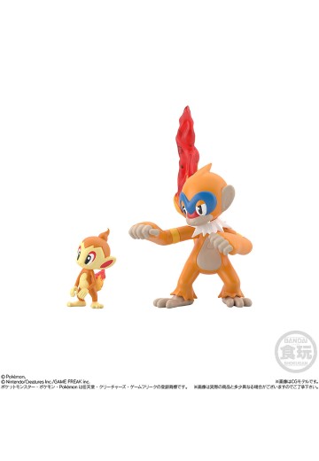 【标准单品贩售】20 宝可梦缩尺世界 神奥地区 小火焰猴+猛火猴