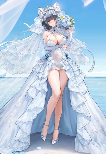 碧蓝航线 柴郡 White Seaside Melody！ | Hpoi手办维基