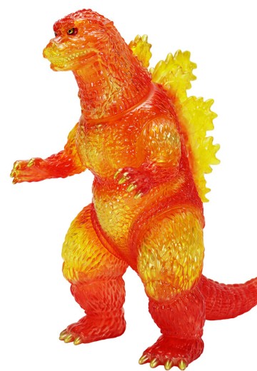 大复古软胶系列 哥斯拉（1995）燃烧透明版 | Hpoi手办维基