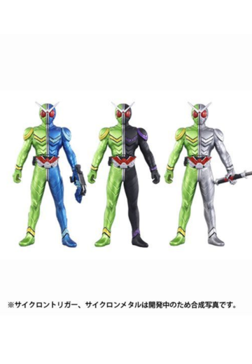 骑士英雄系列 假面骑士W(双骑) 假面骑士双旋风王牌 旋风形态3体套装 | Hpoi手办维基