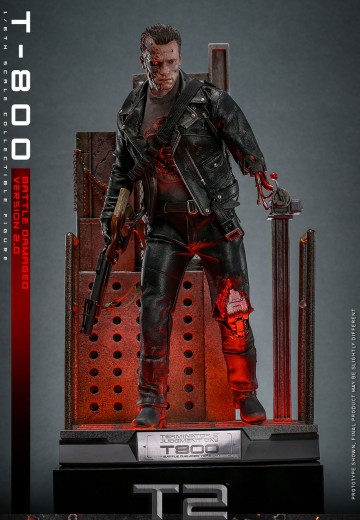 《终结者2：审判日》 T-800(战损版)(2.0) 1:6比例珍藏人偶 | Hpoi手办维基