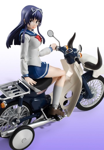 S.H.Figuarts  三之轮圣（制服版）&Super Cub 50摩托车（爆音少女！！ver.） | Hpoi手办维基