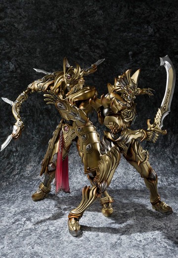 【魔戒可动】炎刃骑士 渐＆天弓骑士 牙射 黄金版套装