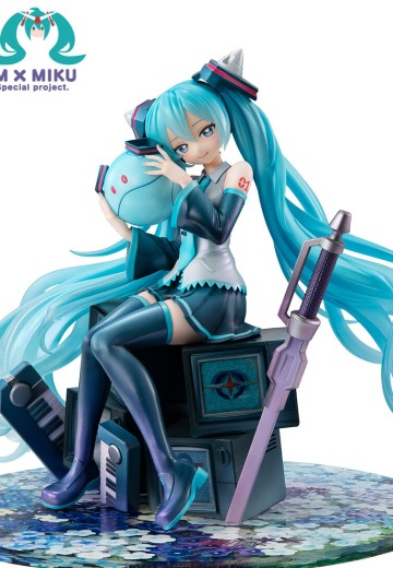 Lucrea 高达45周年联名初音未来 初音未来×高达00 | Hpoi手办维基