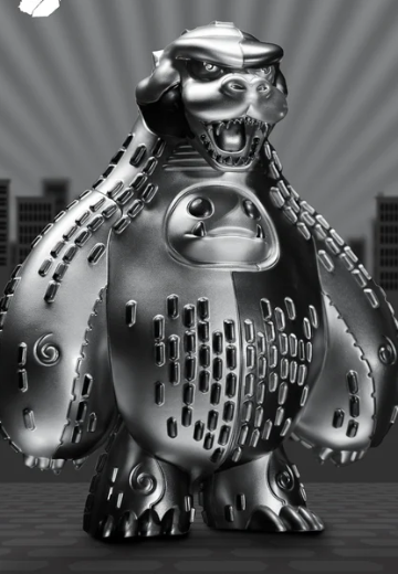 汤姆·惠伦设计 官方授权 限量白金版 哥斯拉70周年纪念 冲扑乙烯基人偶 | Hpoi手办维基