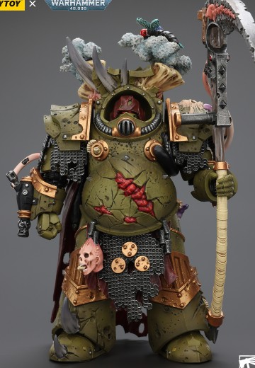 战锤40000 死亡守卫 死亡寿衣终结者1 配备收割者镰刀和瘟疫喷射护手