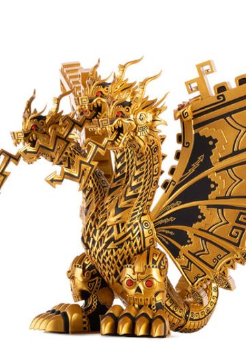 王者基多拉 - 乙烯基设计师人偶 by Urban Aztec - 金龙变体