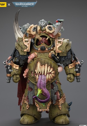 战锤40000 死亡守卫 死亡寿衣终结者勇士 配备收割者镰刀和瘟疫喷射护手