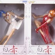 EVA EXフィギュア 白と赤 绫波丽／明日香 2种套件 