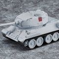 粘土人More 少女与战车 T-34/85 冬季迷彩Ver.