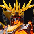 RG 1/144 高达基地专属商品 RX-0 独角兽高达二号机报丧女妖·命运女神（毁灭模式） （发光固态塑像）