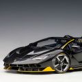 1/18 兰博基尼 Centenario Roadstar (碳黑色主色/黄色强调色)