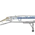 1/144 Tupolev Tu-144D 超音速客机